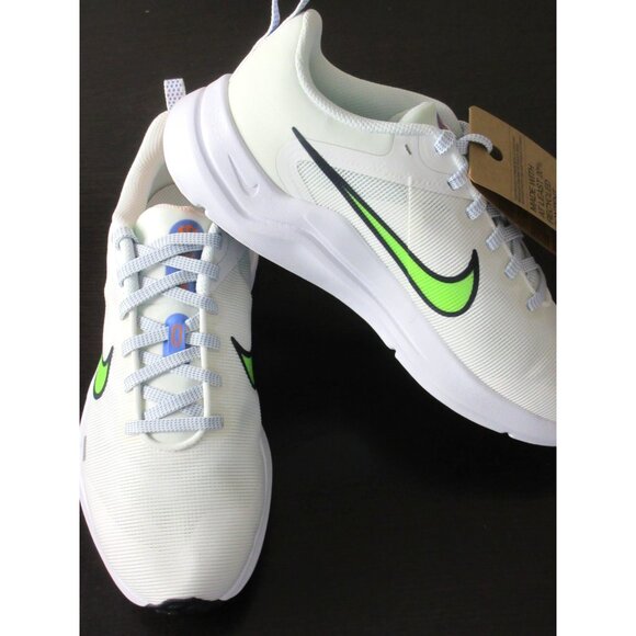 Nike Women's Downshifter 12 Running Shoes Summit White Lime Blast Sizes NIB - Picture 4 of 5